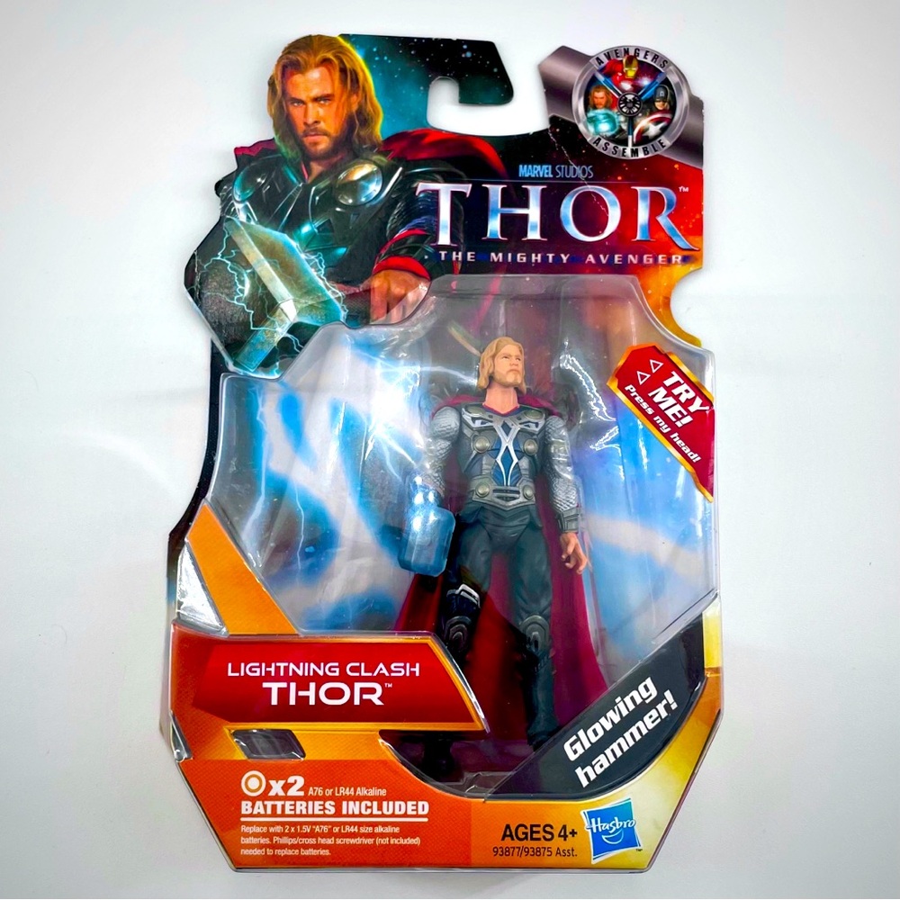 Marvel Thor The Mighty Avenger Lightning Clash Hammer Avengers Actor Figure 2011